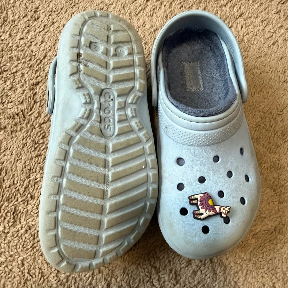 Kids Blue Clogs with Fun Charms